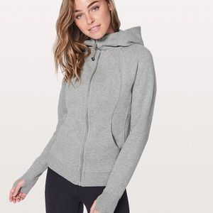 Grey Lululemon Scuba hoodie